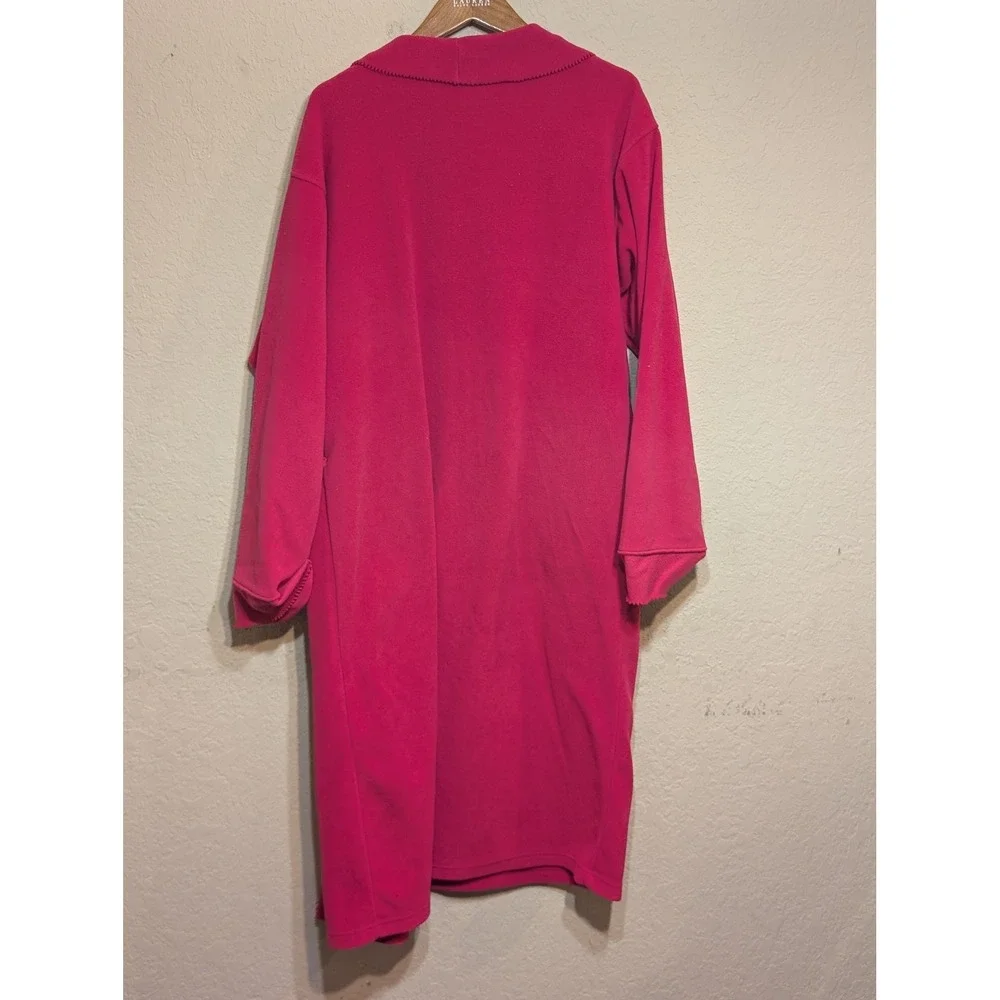Disney Catalog Winnie the Pooh Robe Pink Fleece Medium Sleepwear‎